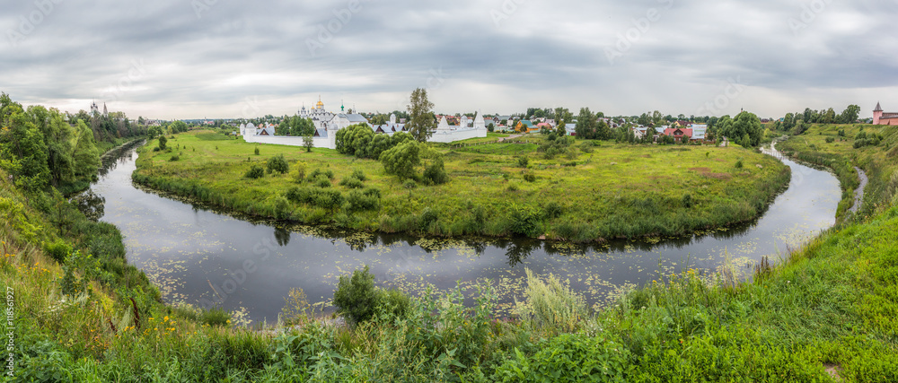 Convent of the Intercession (Pokrovsky monastery) panoramic view Convent of the Intercession (Pokrovsky monastery) panoramic view