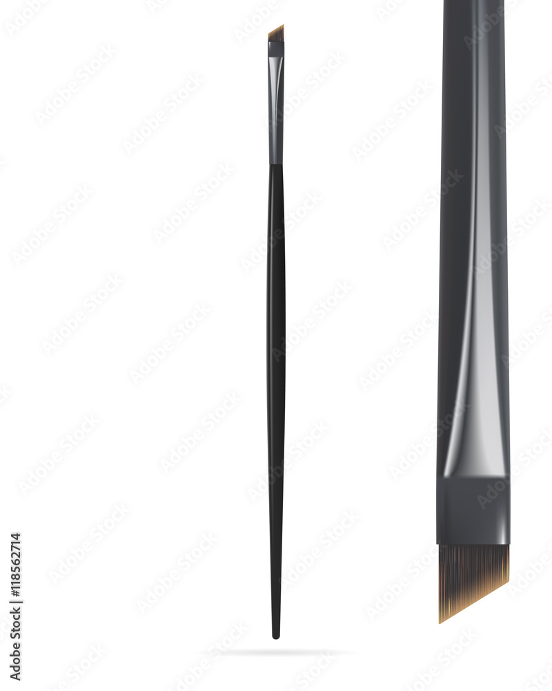 Realistic Make up eyebrow Brush. Vector illustration Realistic Make up eyebrow Brush. Vector illustration