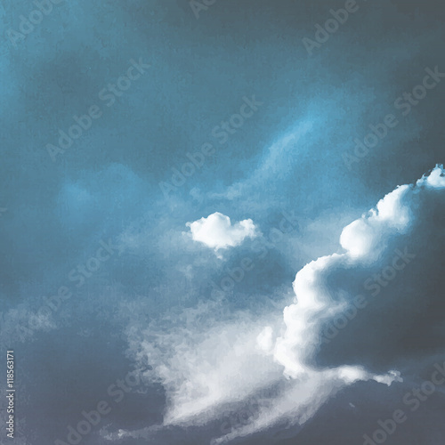     Abstract Background - Grungy Textured Image with Clouds 