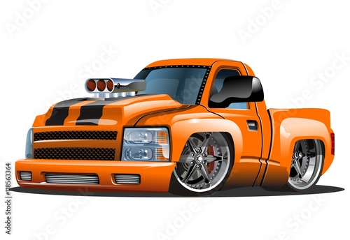 Vector cartoon Hot Rod. Available EPS-10 format separated by groups for easy edit