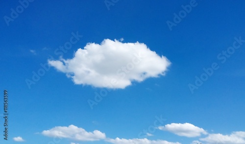 Thailand : Sun on cloudy sky