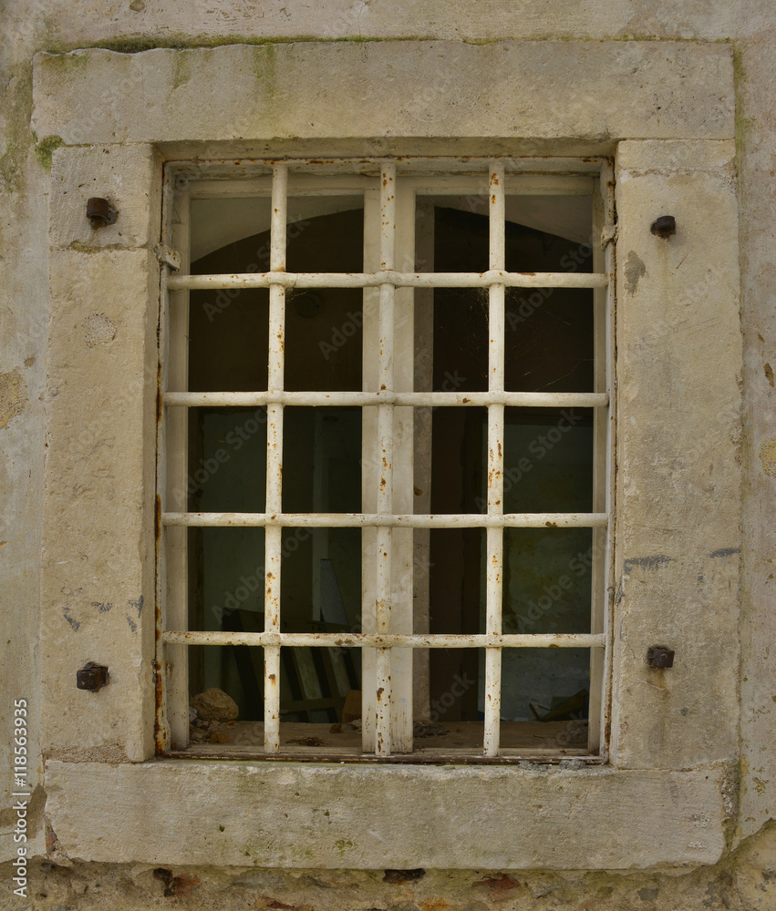 A window in an old building in the historic Montenegrin town of Herceg Novi.