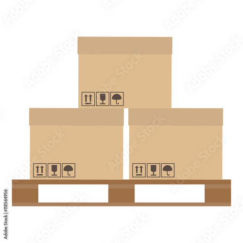 Boxes on pallet