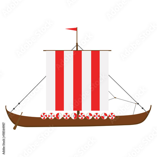 Viking medieval drakkar