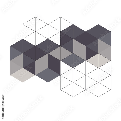 flat abstract triangle background design vector illustration