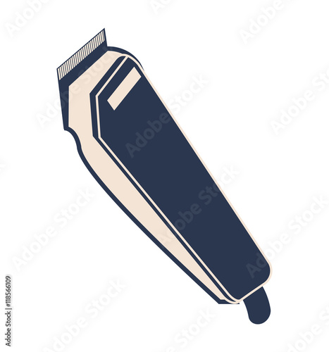 flat design electric clippers icon vector illustration