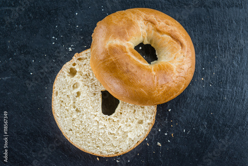 Plain Bagel (selective focus)