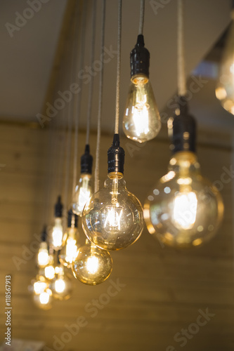 Hanged bulb lamps © archimede