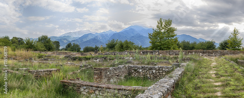 Mount Olympus and Dion, Greece.
View of Mount Olympus and Ancient ruins of City of Dion, Macedonia, Greece.
 photo