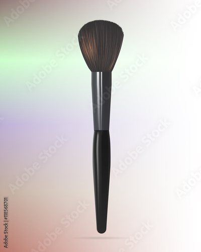 Realistic Powder Brush. Vector illustration