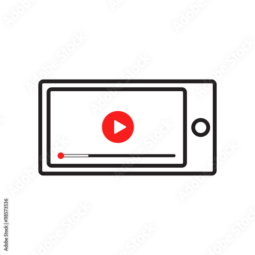 Free Download Smart phone with video player on the screen. - GFXLoad