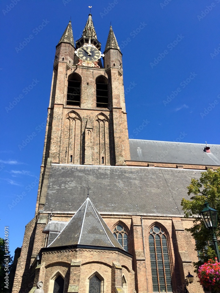 La Oude Kerk di Delft, Olanda