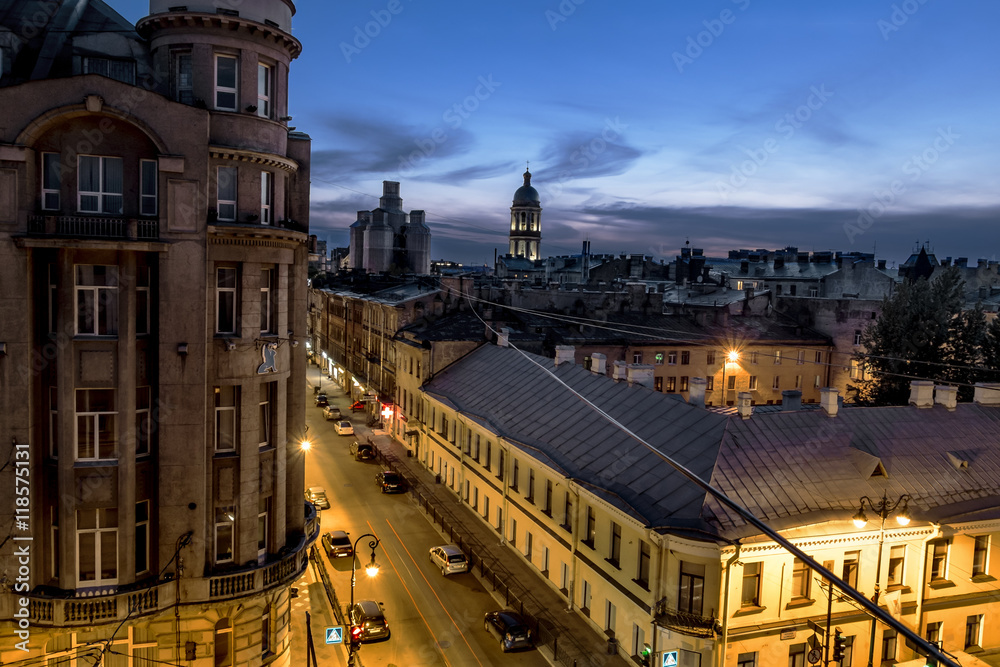 The view from the roof of St. Vladimir's Cathedral and the rooft