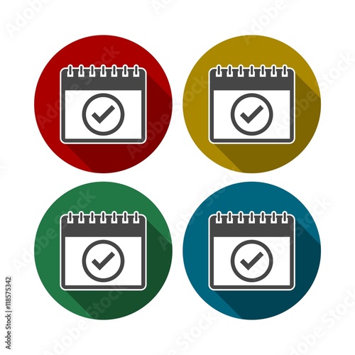 Free Download Planning calendar - vector icons set - GFXLoad