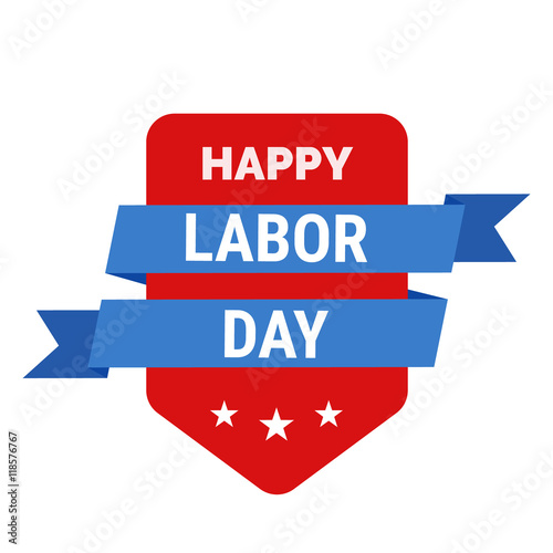 Free Download Labor Day Badge illustration - GFXLoad