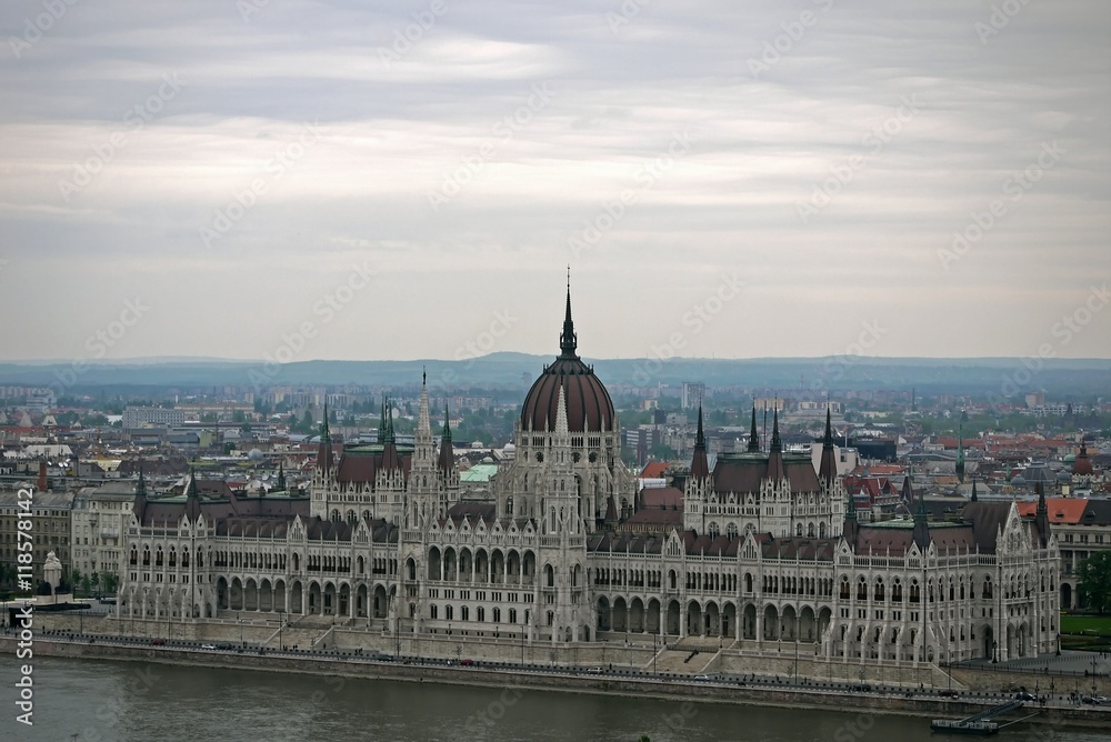 Obraz premium Budapest Parliament. HUNGARY.