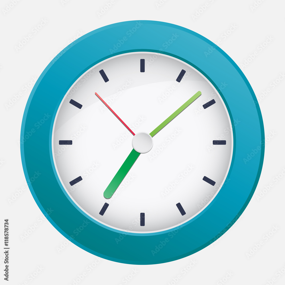 Vector mechanical classic clock Vector mechanical classic clock