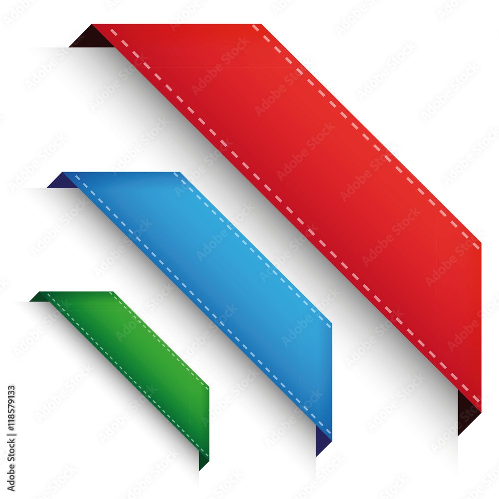 Corner banner - Crorner ribbon set