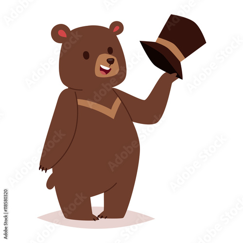 Cartoon bear vector haracter