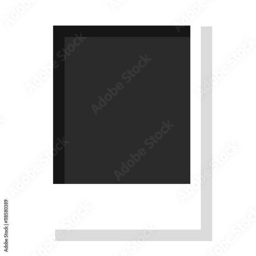 Photo frame vector isolated.