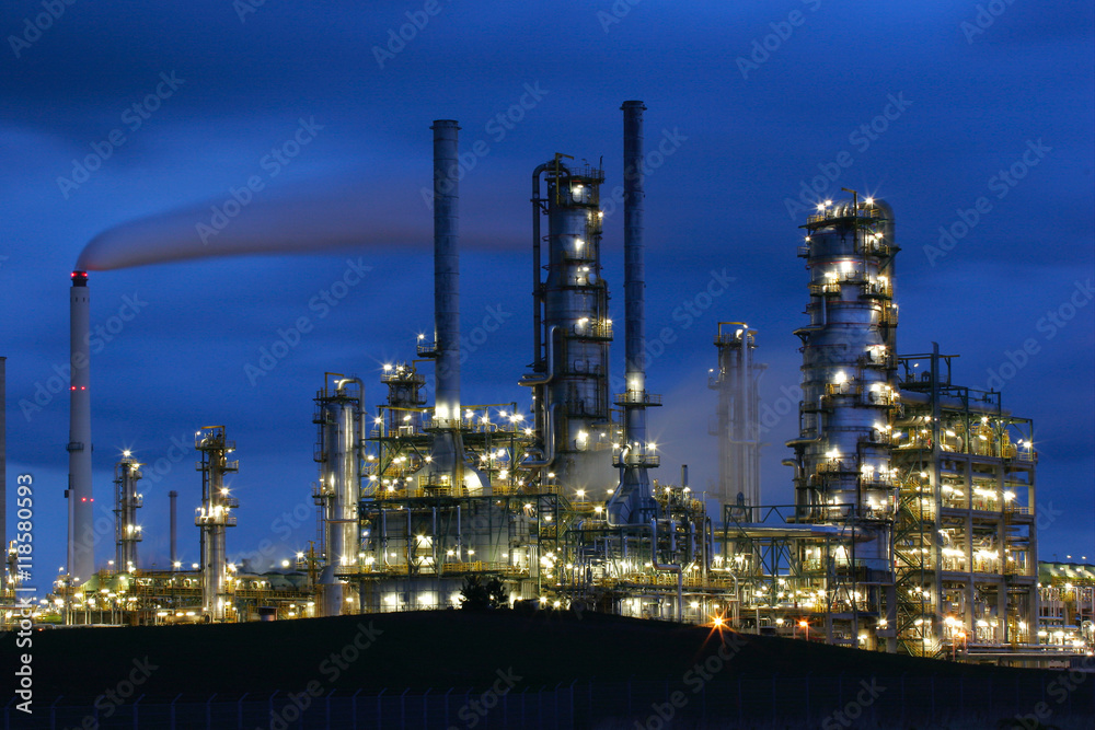 Refinery at Night