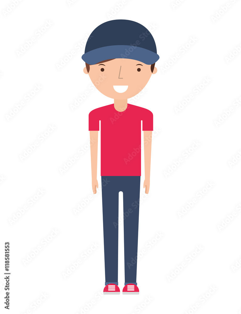 man delivery worker isolated icon