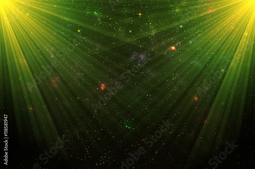 Exploding Star on galaxy background