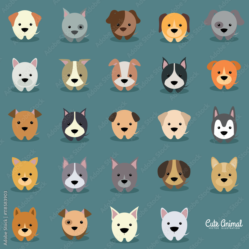 Cute Cartoon dogS Cute Cartoon dogS
