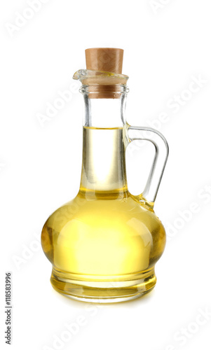 Olive oil, isolated on white