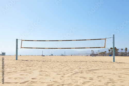 Volleyball courts on Venice Beach
