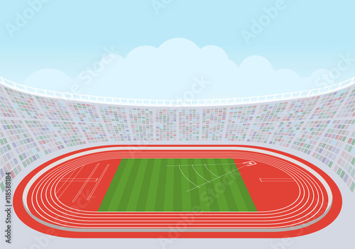 Athletics stadium for competitions.