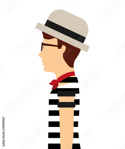 gondolier avatar isolated icon