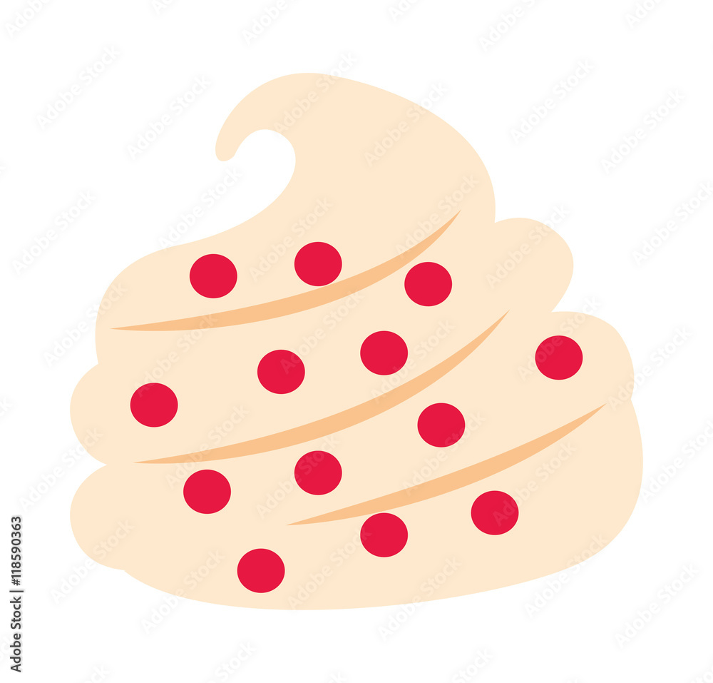 delicious cupcake sweet isolated icon delicious cupcake sweet isolated icon