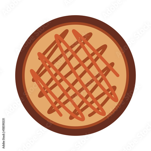 sweet delicious cookie isolated icon