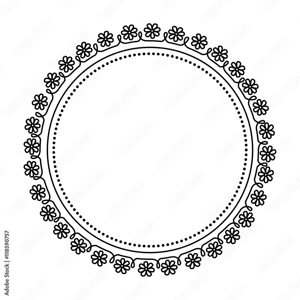 circle frame elegant isolated icon circle frame elegant isolated icon