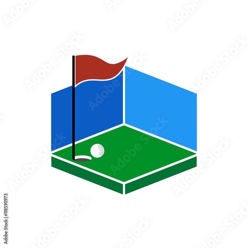 golf logo icon Vector
