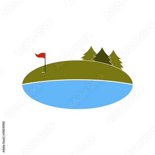 golf logo icon Vector
