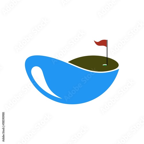 golf logo icon Vector
