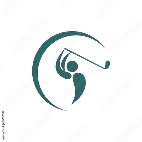 golf logo icon Vector
