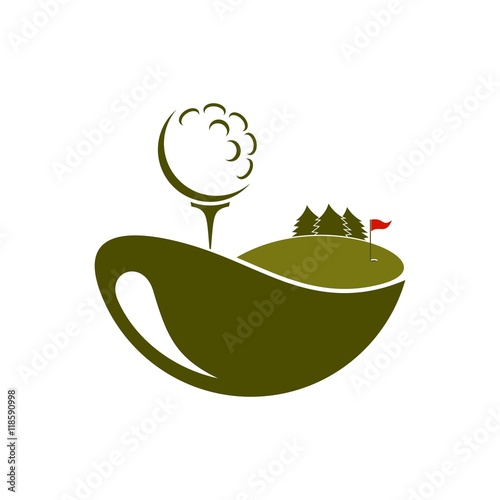 golf logo icon Vector
