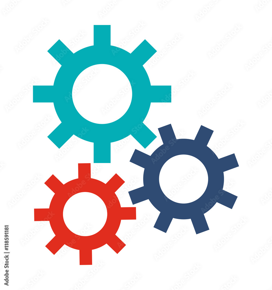 gears machine work icon