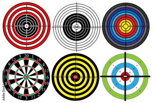a large set of different targets, vector