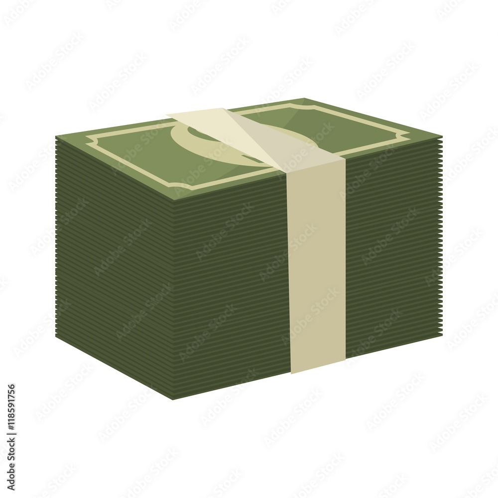 bill money cash economy financial fortune rich stack bank vector illustration bill money cash economy financial fortune rich stack bank vector illustration