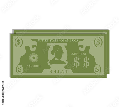 bill money cash economy financial fortune rich bank vector illustration 