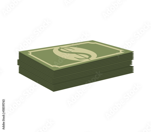 bill money cash economy financial fortune rich bank vector illustration 