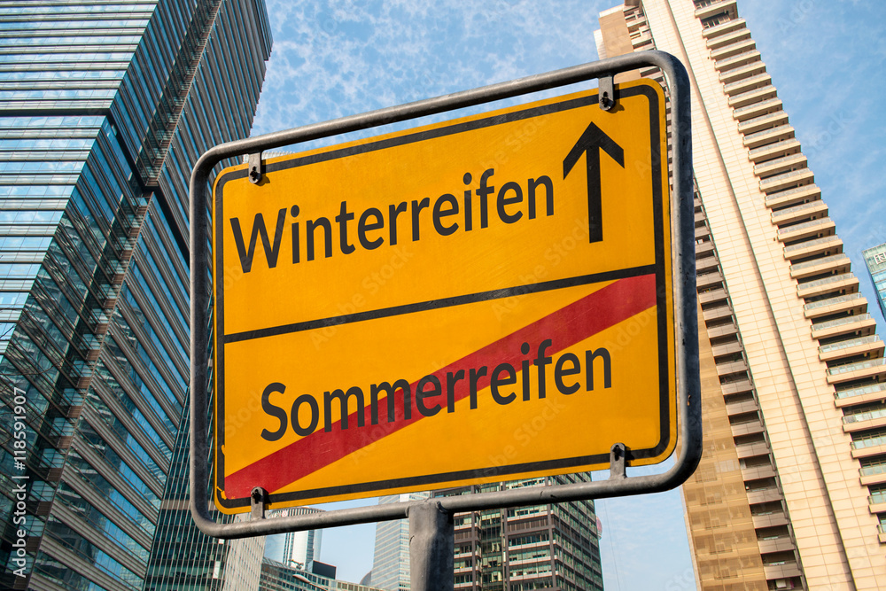Schild 111 - Winterreifen