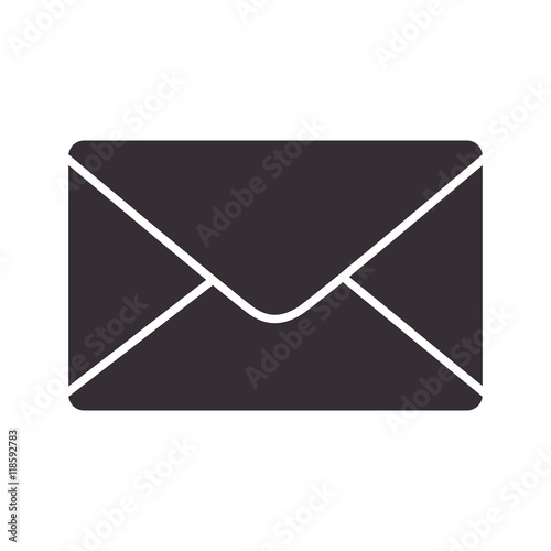 mail envelope post postal correspondence letter post newsletter vector illustration 