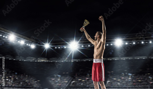 Professional box champion . Mixed media © Sergey Nivens