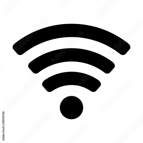wifi signal wave connection network web technology internet vector illustration