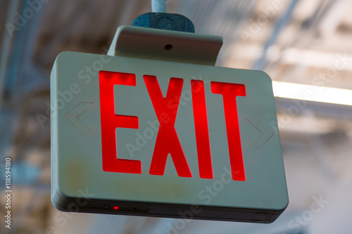 Exit sign